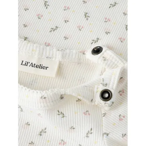 Lil' Atelier BABY gebloemde romper wit, foto 4