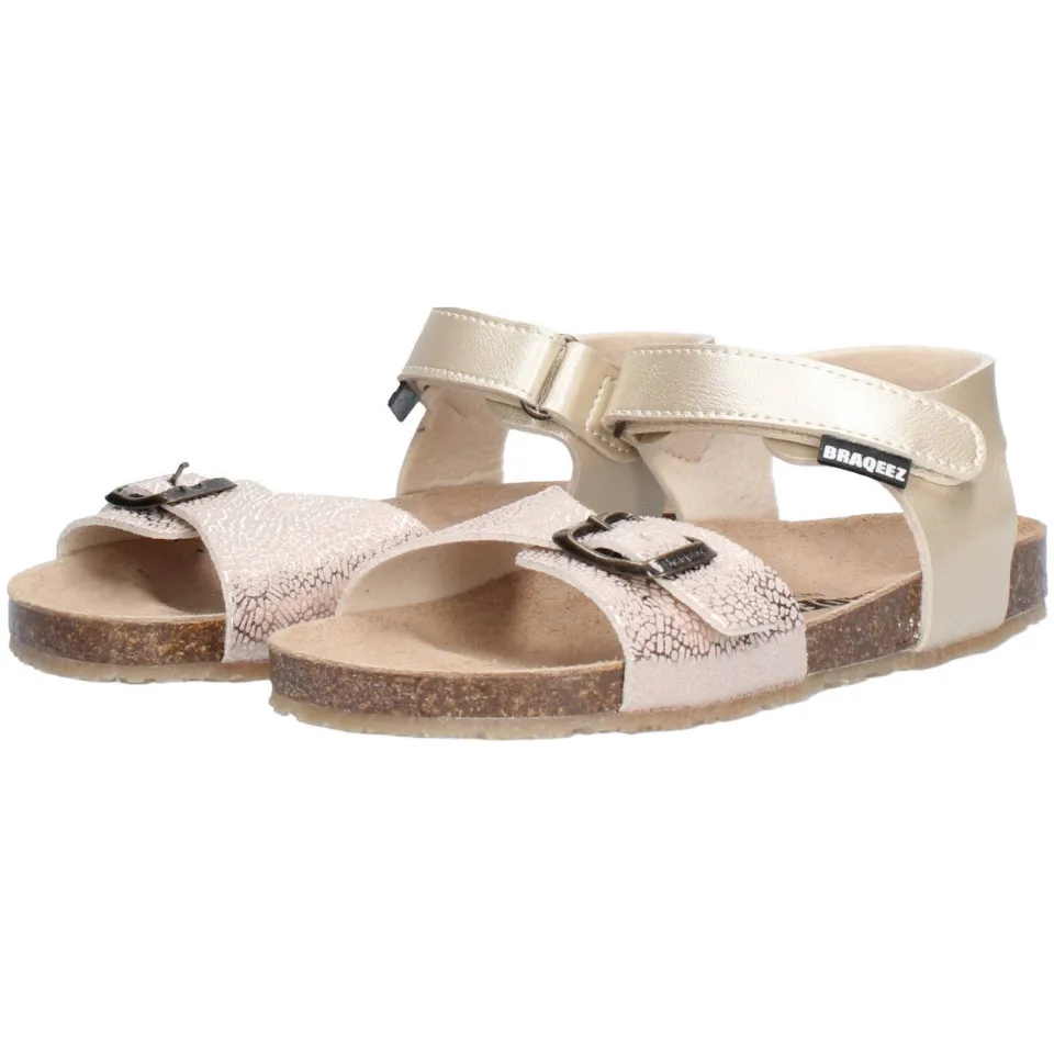 Braqeez sandalen champagne, foto 3