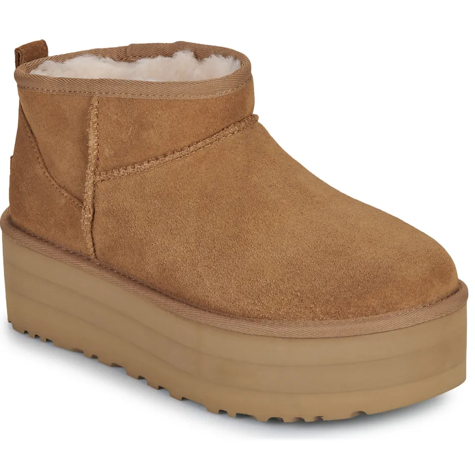 Ugg Classic Ultra Mini Platform laarzen cognac Chestnut