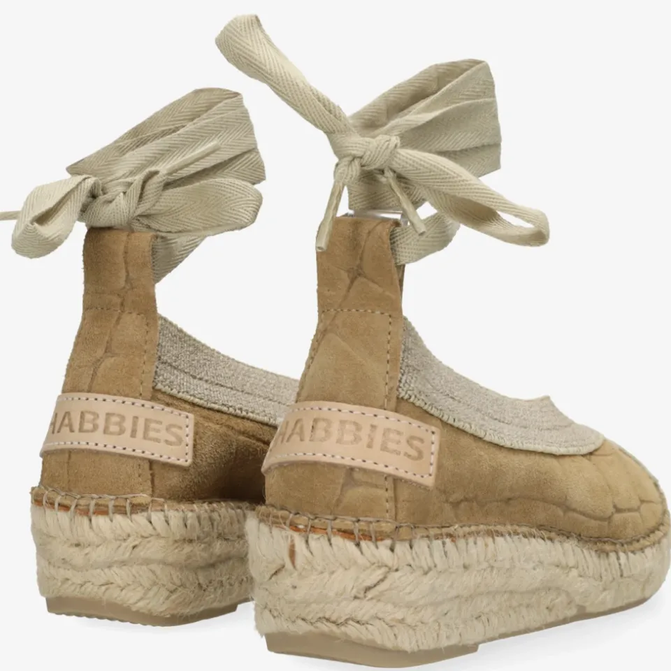 Shabbies Amsterdam Palma Kimono espadrille Croco Zand, foto 2