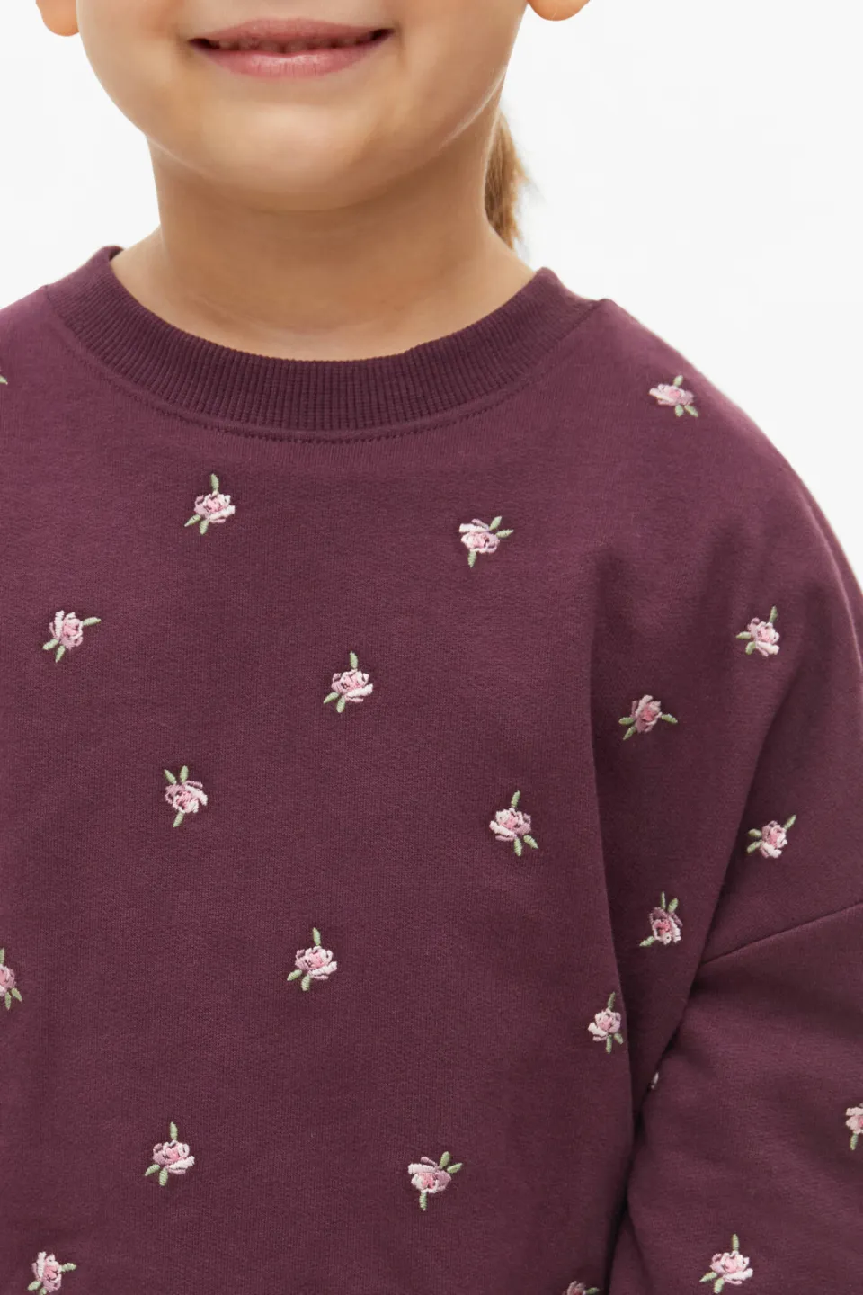 S.Oliver gebloemde sweater - donkerrood, foto 7