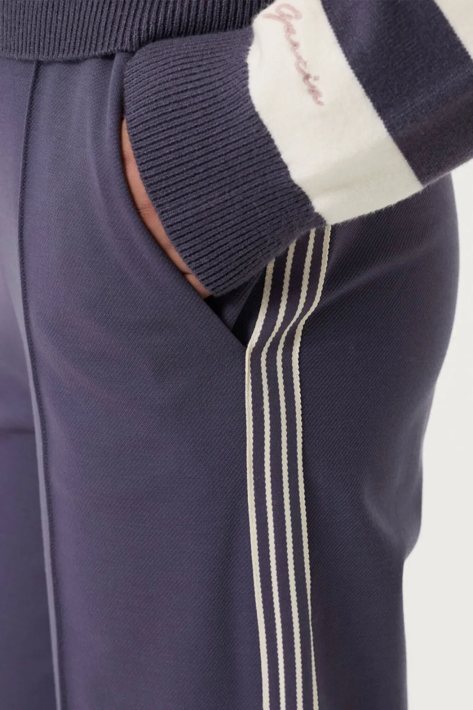Garcia wide leg joggingbroek paars, foto 5