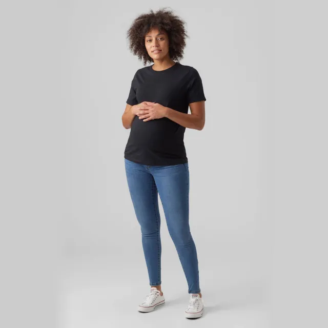 Vero Moda MATERNITY skinny zwangerschapsjeans VMMTANYA medium blue denim