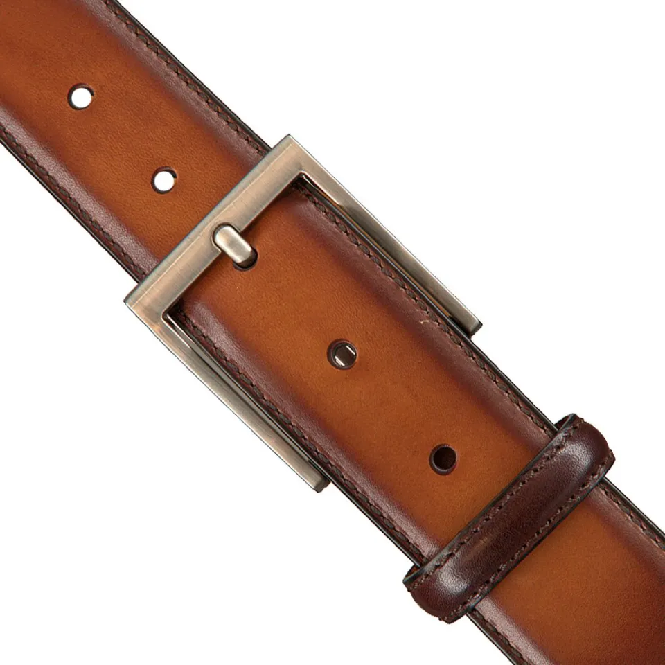 Magnanni 1078 leren riem cognac, foto 2