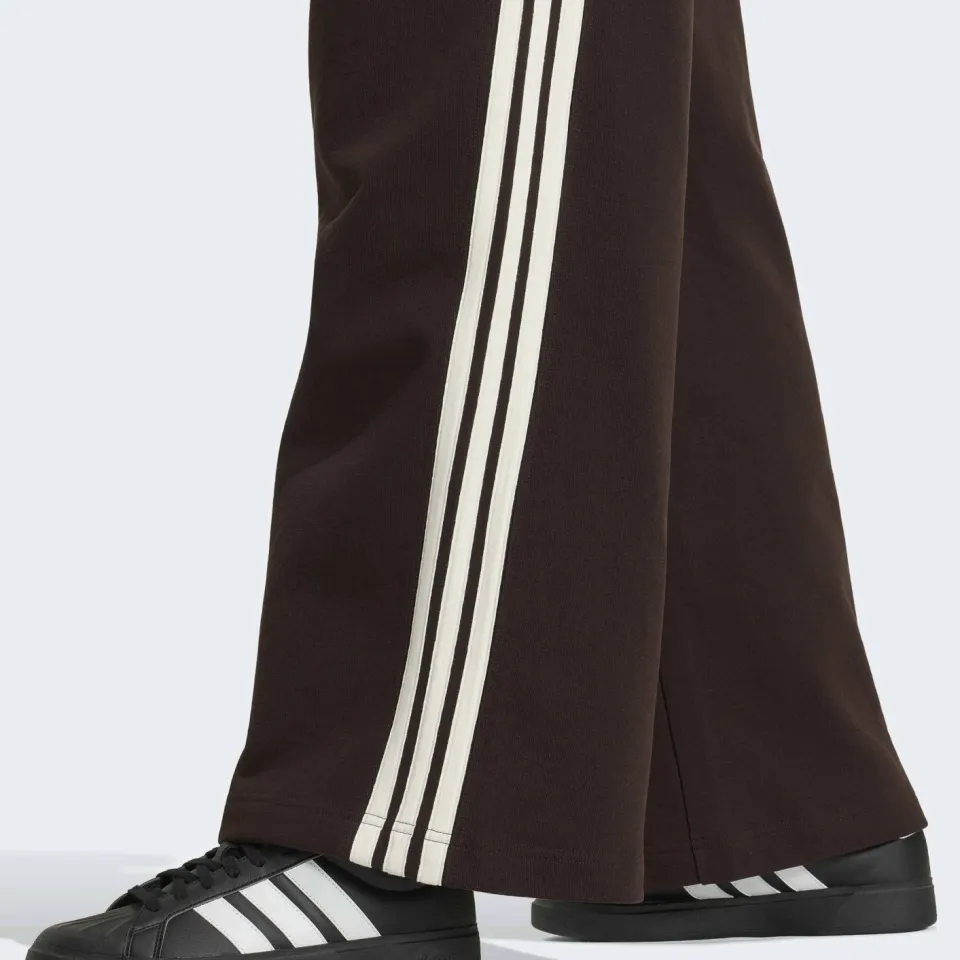 Adidas Kit 3-Stripes wide joggingbroek donkerbruin bruin, foto 7