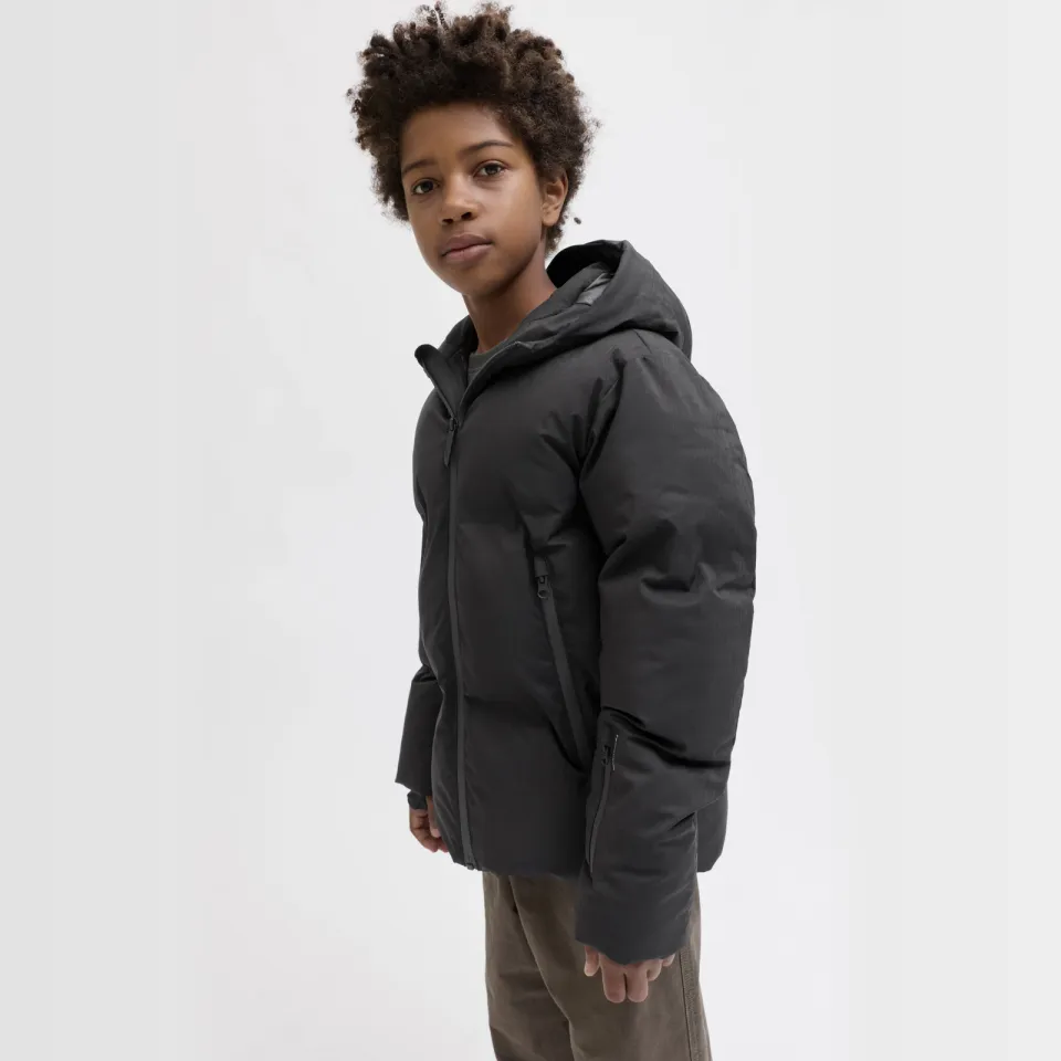 Jack & Jones Junior gewatteerde jas zwart