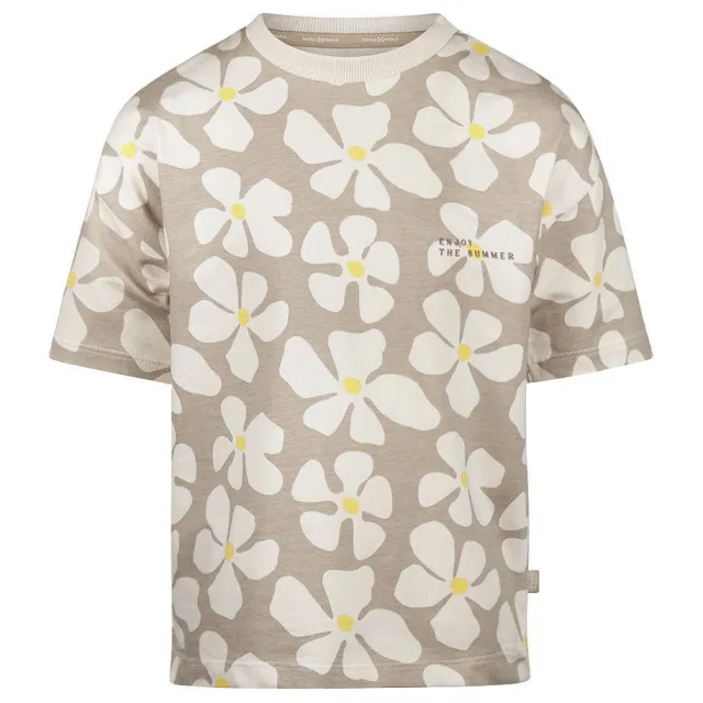 Koko Noko gebloemd T-shirt beige, foto 2
