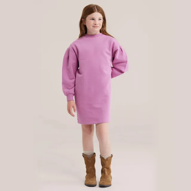 WE Fashion sweatjurk met backprint roze