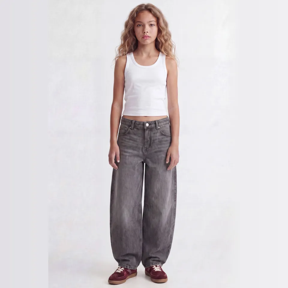 JJXX GIRL tanktop ribgebreid wit