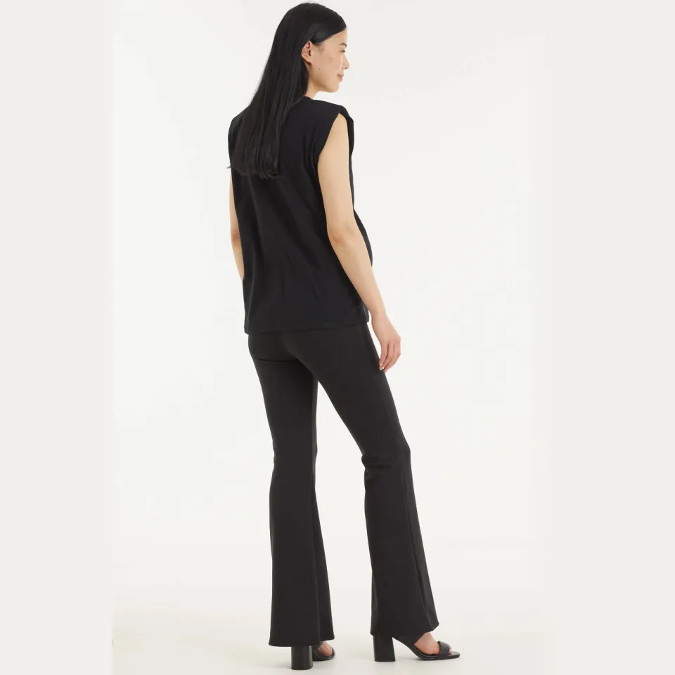 Only Maternity low waist flared zwangerschapsbroek Fever zwart, foto 5
