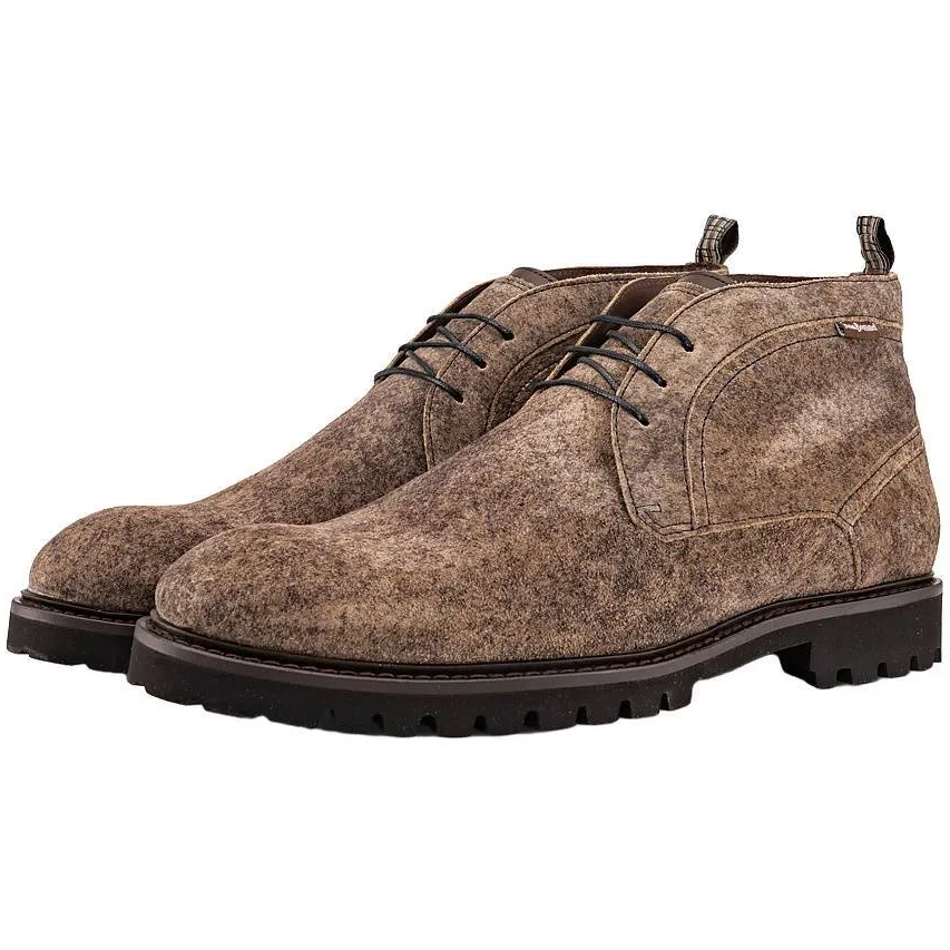 Floris Van Bommel De Floter 01.08 suède veterschoenen - taupe, foto 3