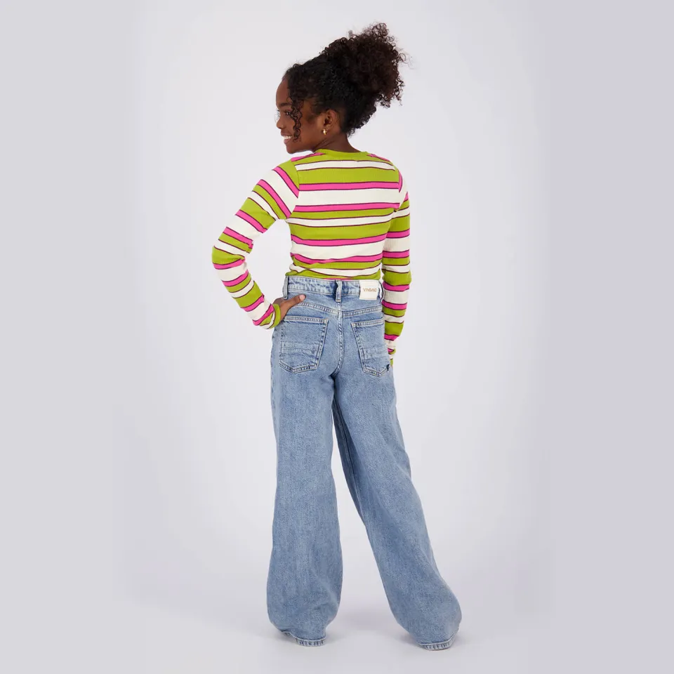 Vingino gestreepte longsleeve groen, foto 5