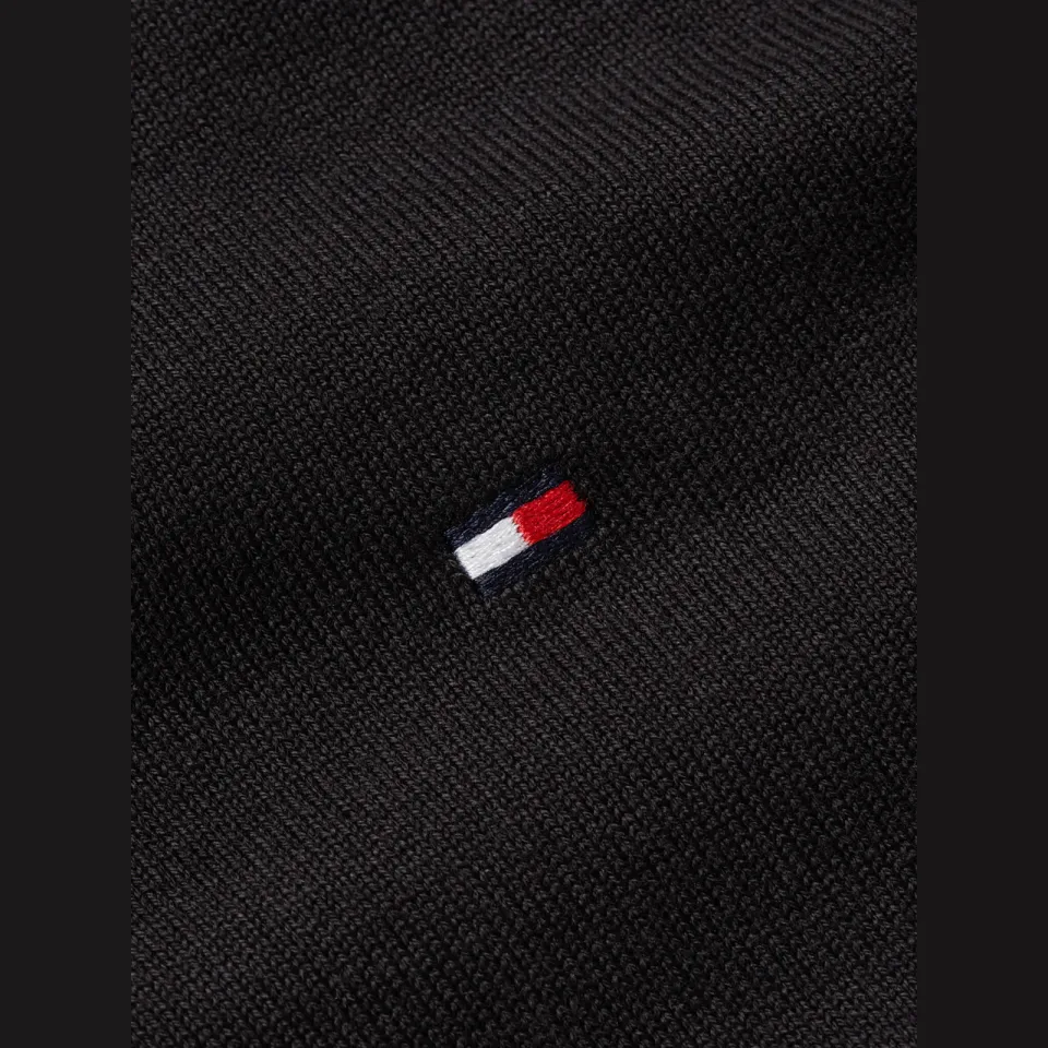 Tommy Hilfiger pullover fijn gebreid zwart, foto 6