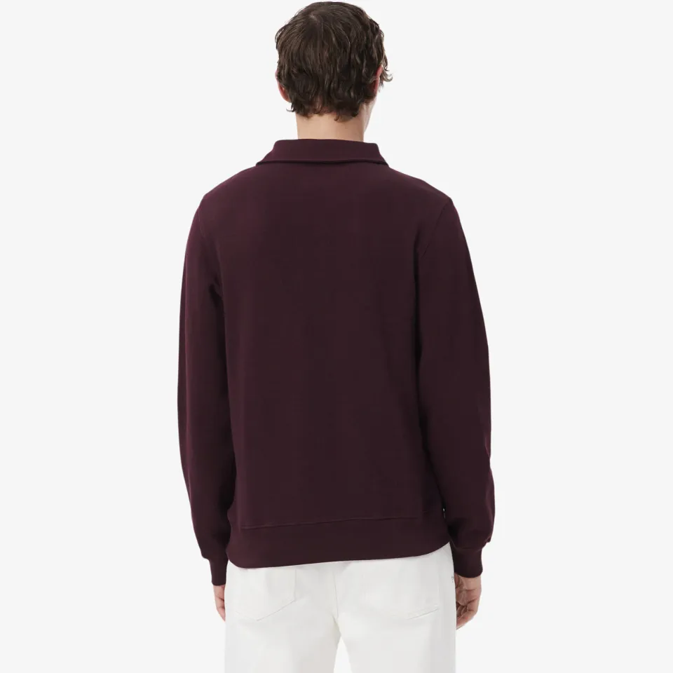 Lacoste regular fit sweater - donkerrood, foto 4