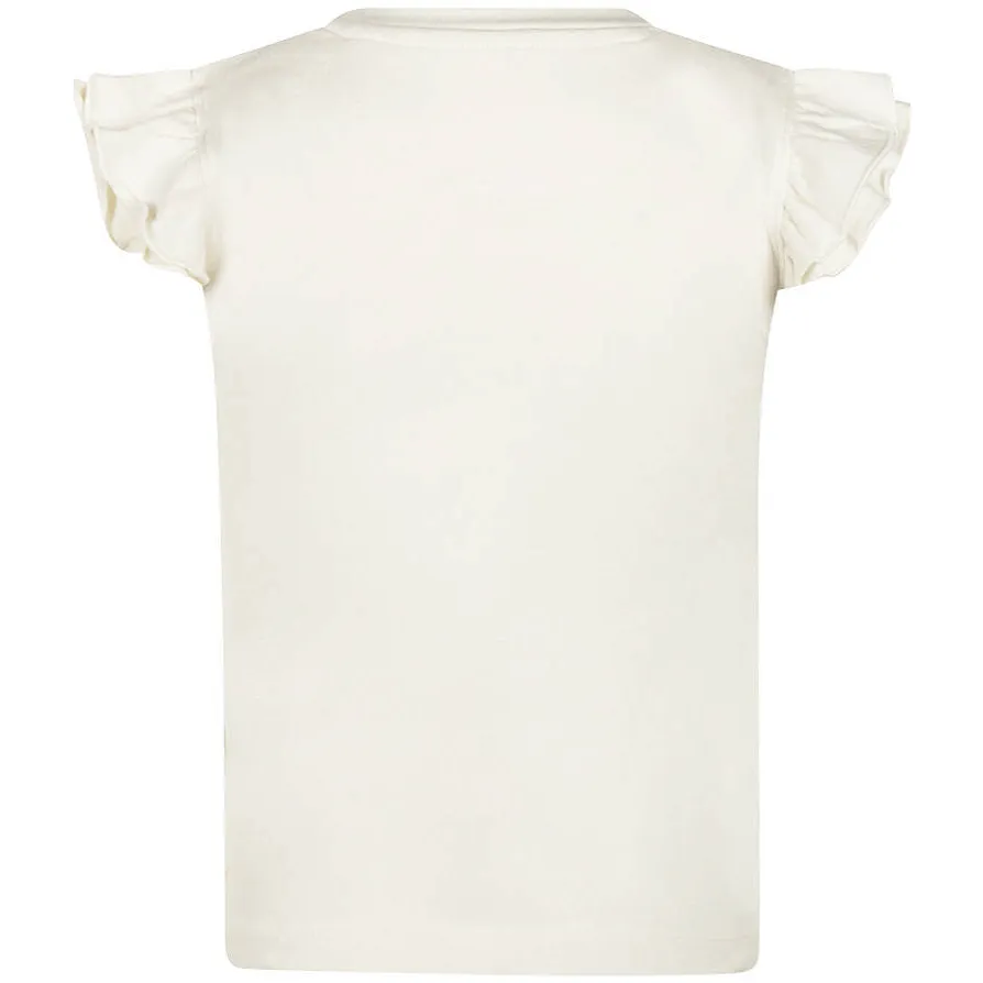 Koko Noko T-shirt ecru met ruches, foto 3