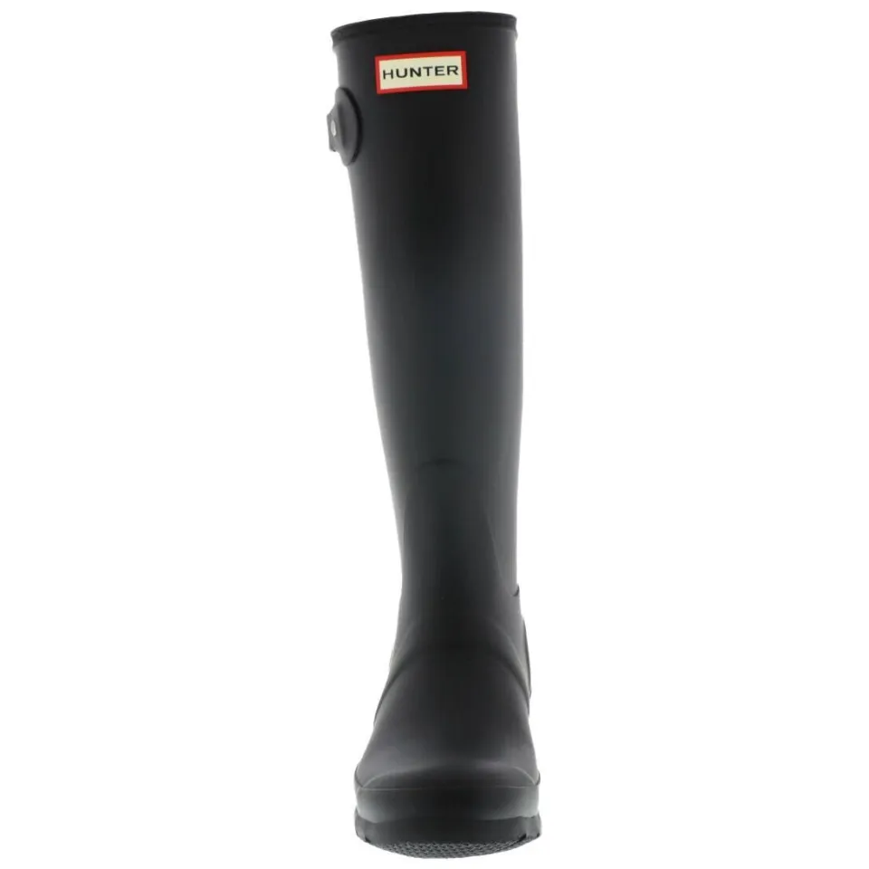 Hunter Original Tall Wellington Boots regenlaarzen met profielzool en logo - zwart, foto 4