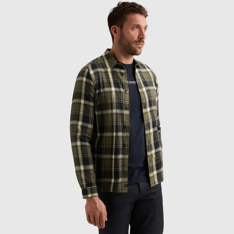 PME Legend flanel regular fit geruit overhemd - kalamata, foto 4
