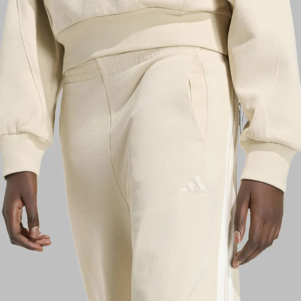 Adidas Kit 3-stripes wide joggers ecru, foto 7