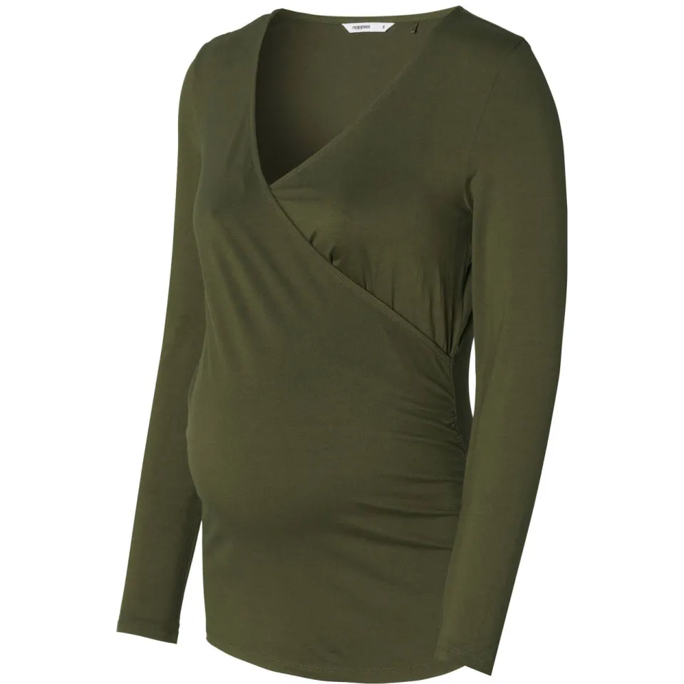 Noppies maternity zwangerschaps- en voedingstop Langu groen, foto 5
