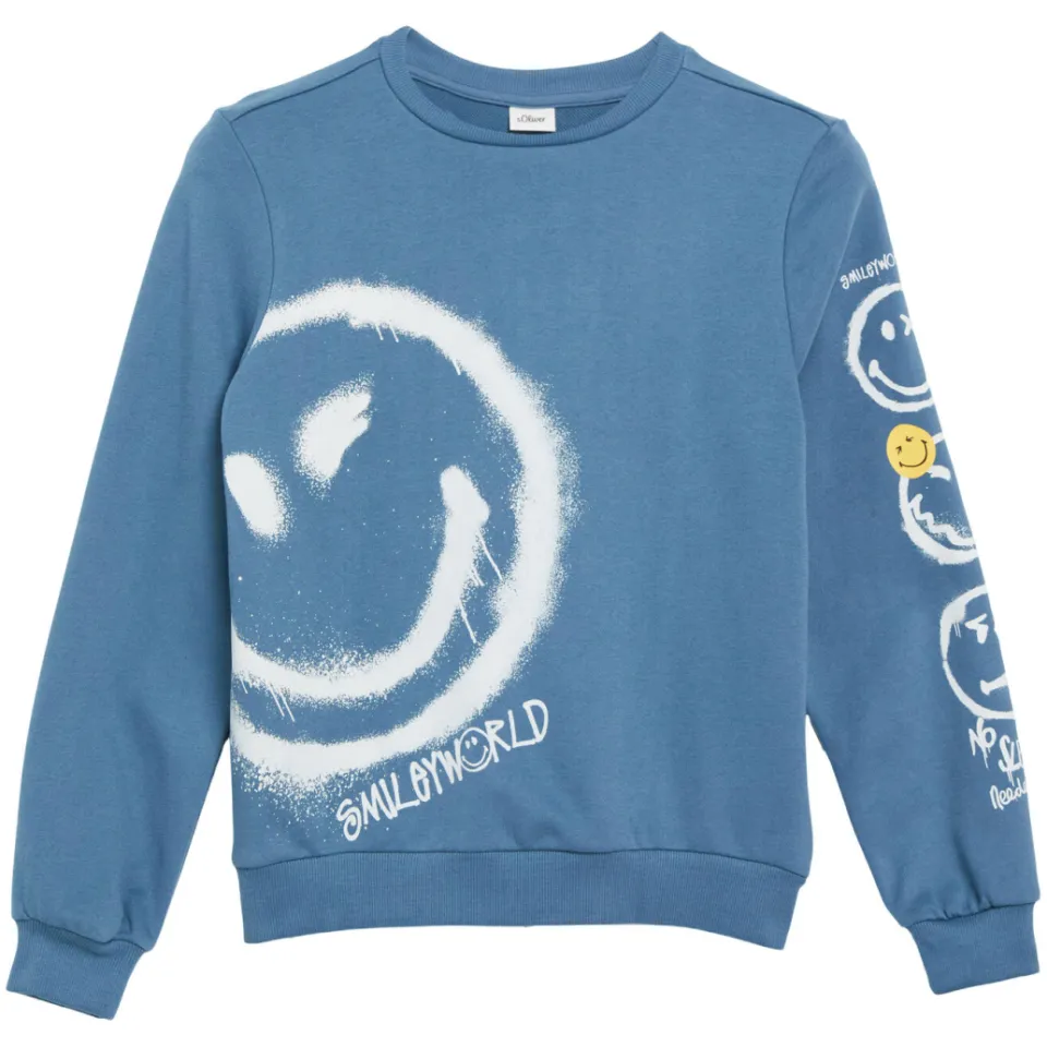 s.Oliver sweater met print - blauw, foto 2