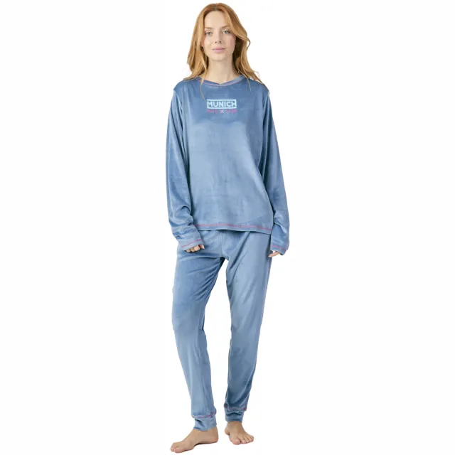 Munich MU5 pyjamaset blauw