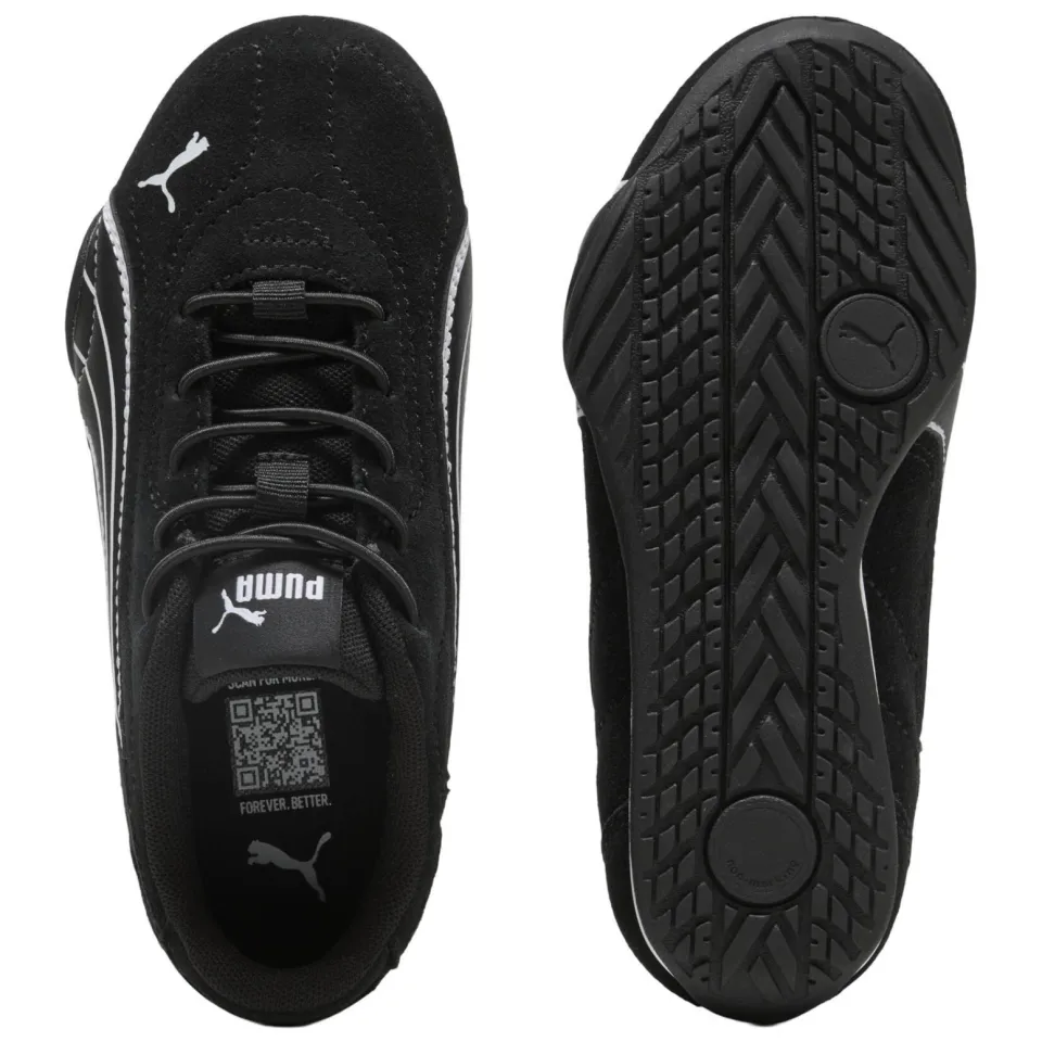 Puma Catch suède sneakers - zwart/wit, foto 4