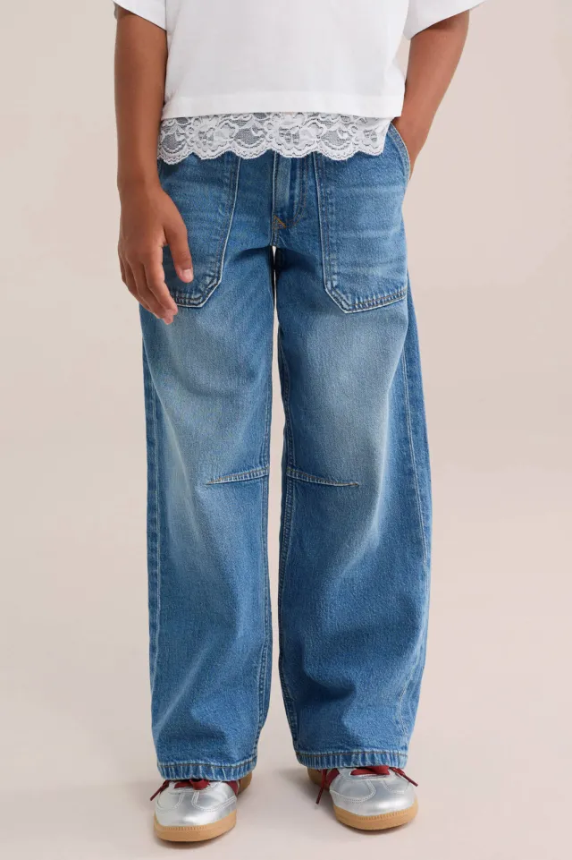 WE Fashion wide leg jeans - mediumblauw Medium blue denim