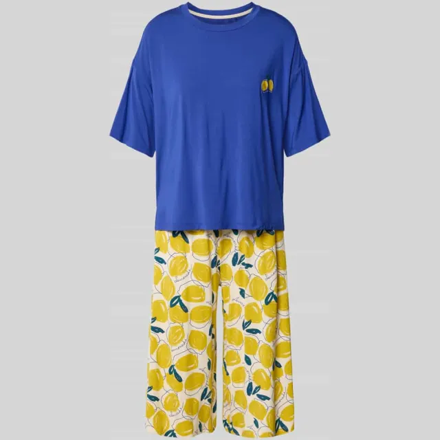 Schiesser Pyjama van modalmix met 3/4-mouw Veelkleurig