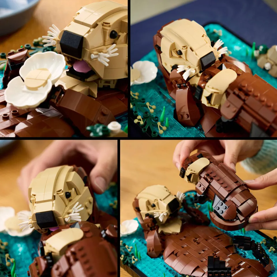Lego IDEAS Drijvende Zeeotters Bouwpakket voor Volwassenen 21366, foto 7