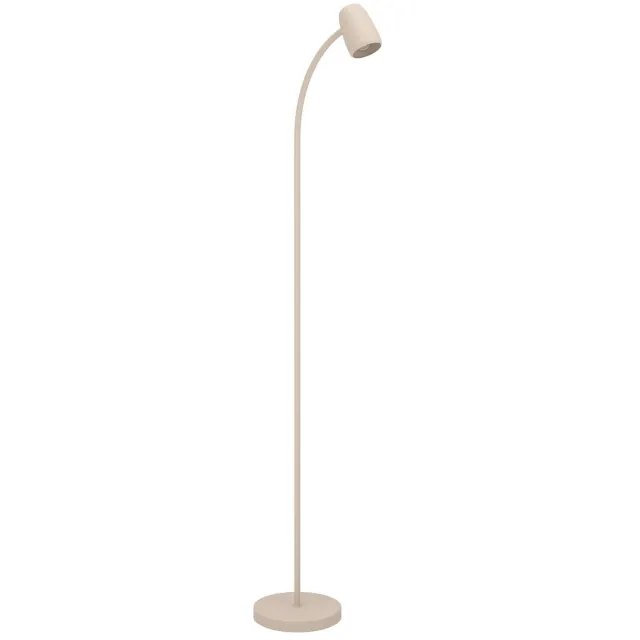 EGLO Carlo Vloerlamp - E14 - 170 cm - Zandkleur/Beige/Crème - Kantelbaar Taupe