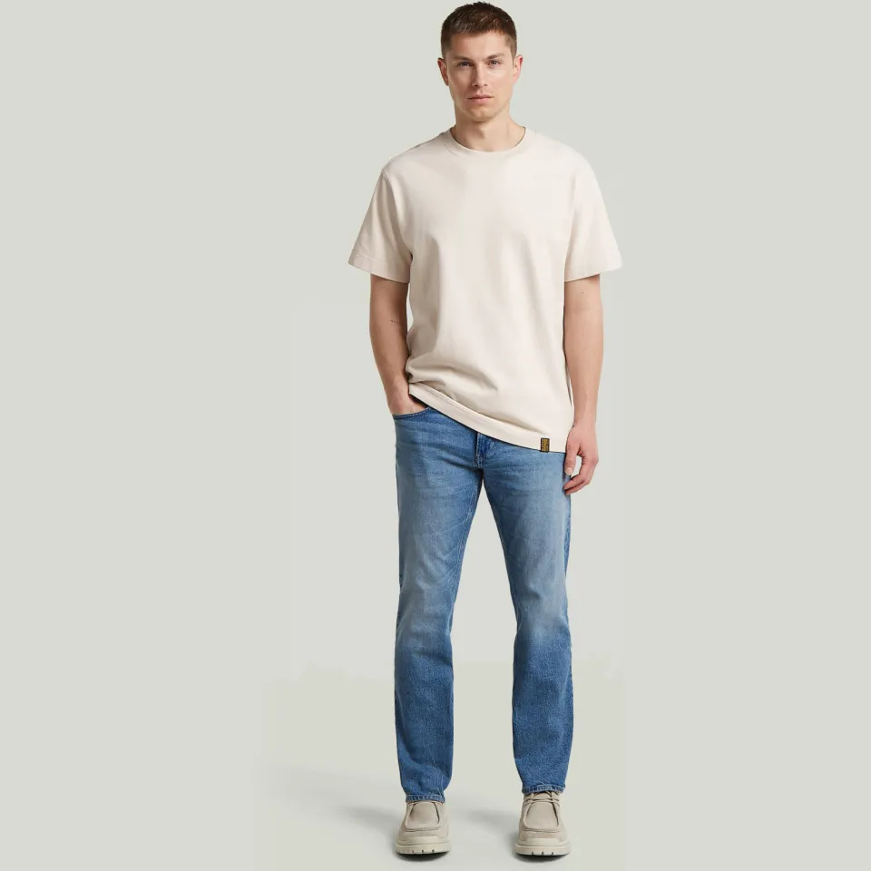 G-Star Raw G-STAR Mosa straight leg jeans sun faded blue donau Blauw