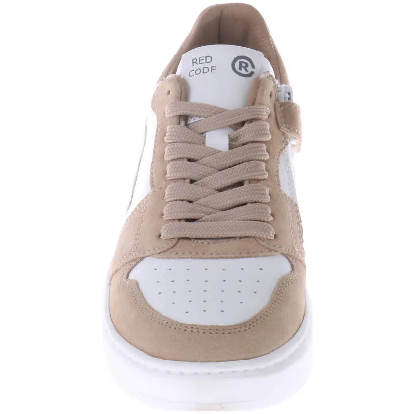 Red Code suède sneakers beige/wit, foto 4