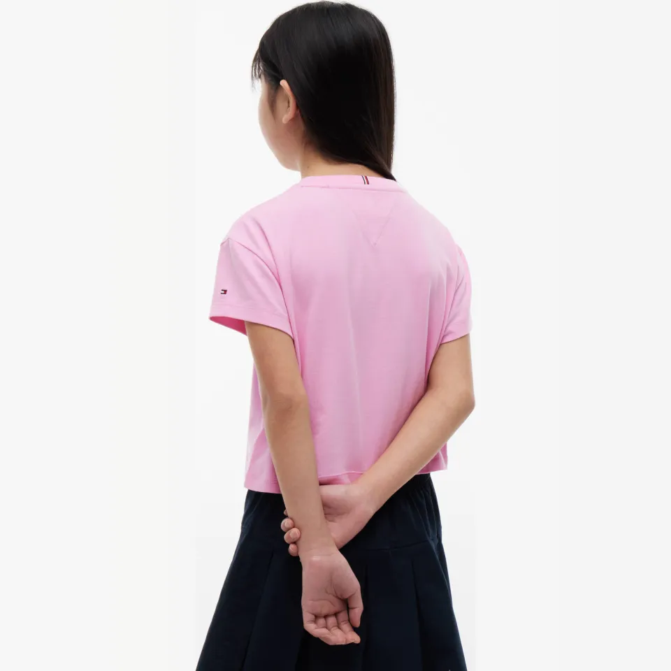 Tommy Hilfiger T-shirt roze, foto 4