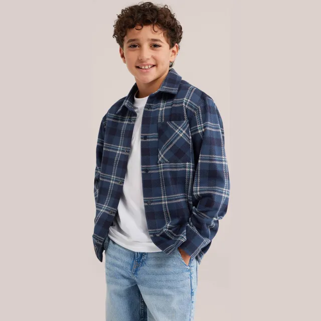 WE Fashion geruit overhemd - blauw