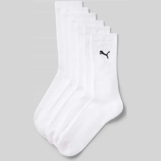 Puma crew sokken wit set van 6, foto 2