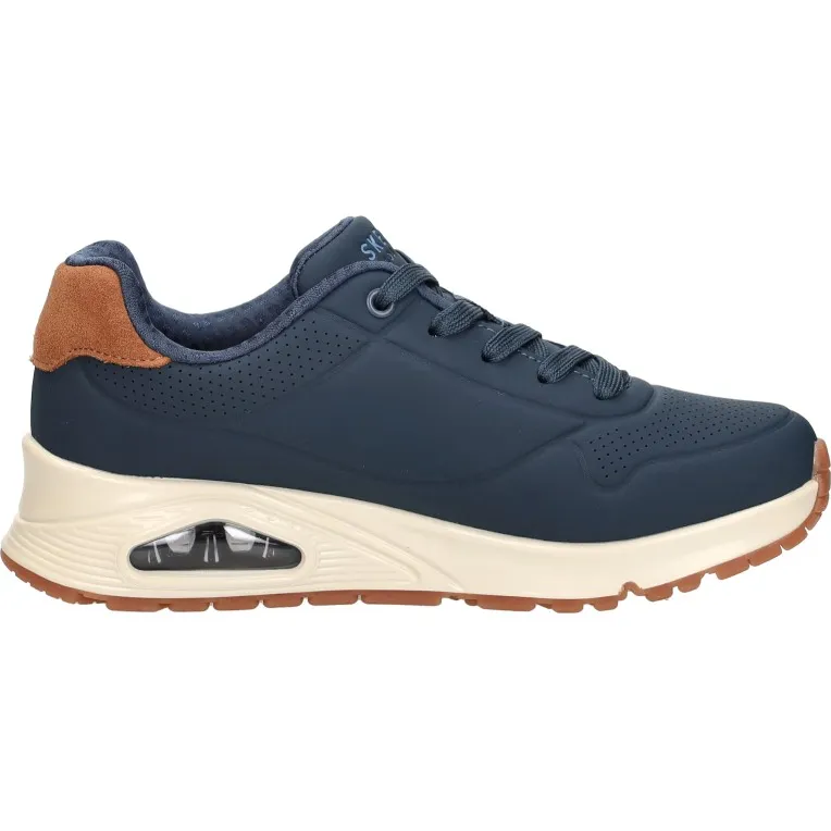 Skechers Uno Gen1 Suited On Air lage sneaker blauw