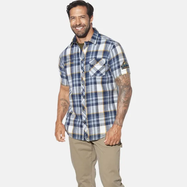 Jan Vanderstorm +FIT Collectie casual overhemd INGOLOF Plus blauw