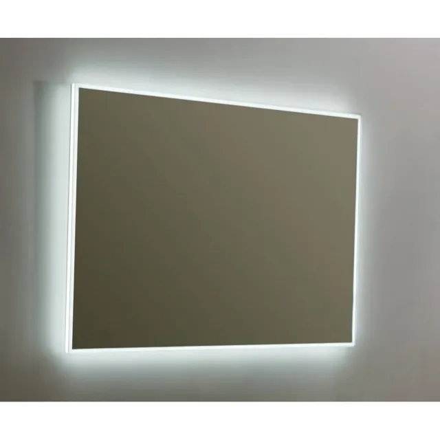 Sanilux Spiegel Sanilux Mirror Infinity 100x70x4,1 cm Aluminium met LED Verlichting en Spiegelverwarming