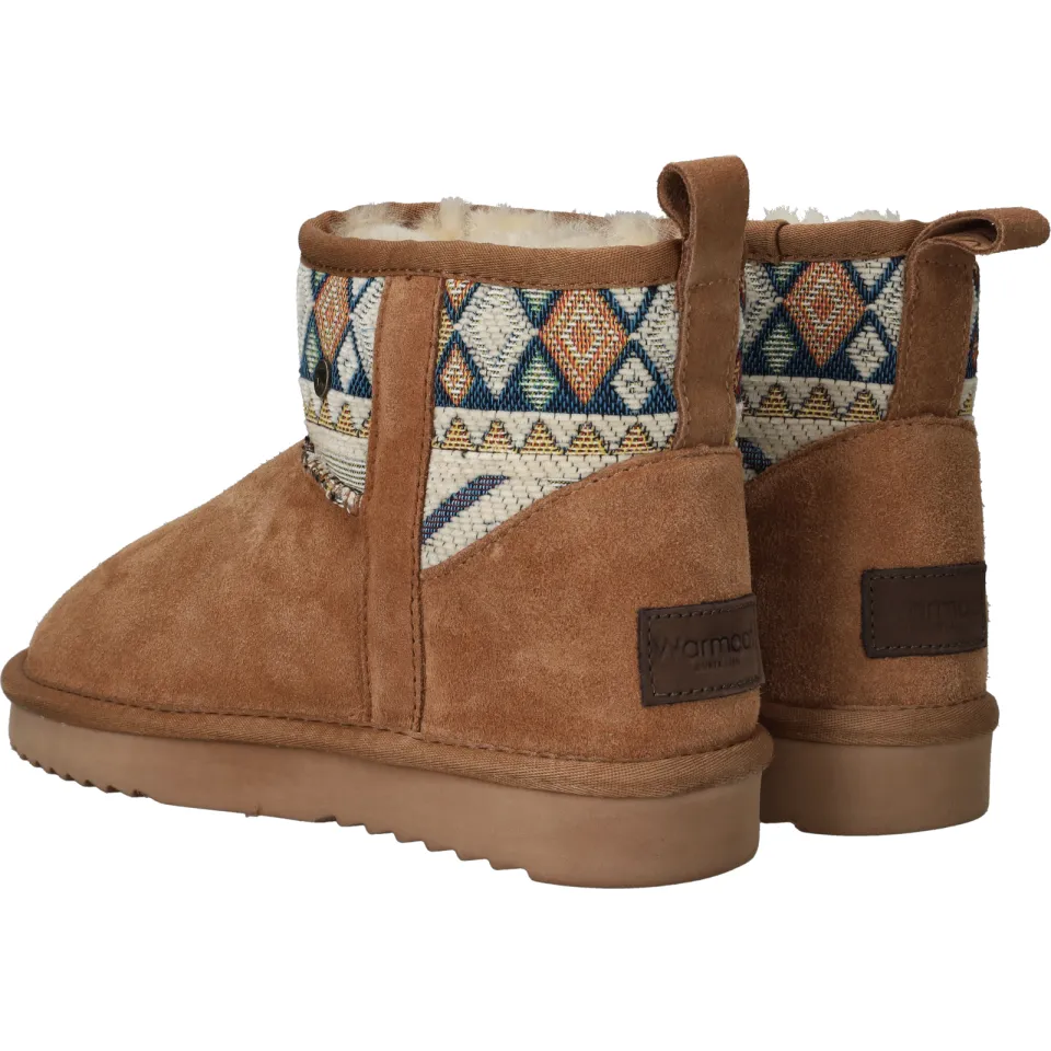 Warmbat Wallaby Woven enkellaarsje cognac, foto 5