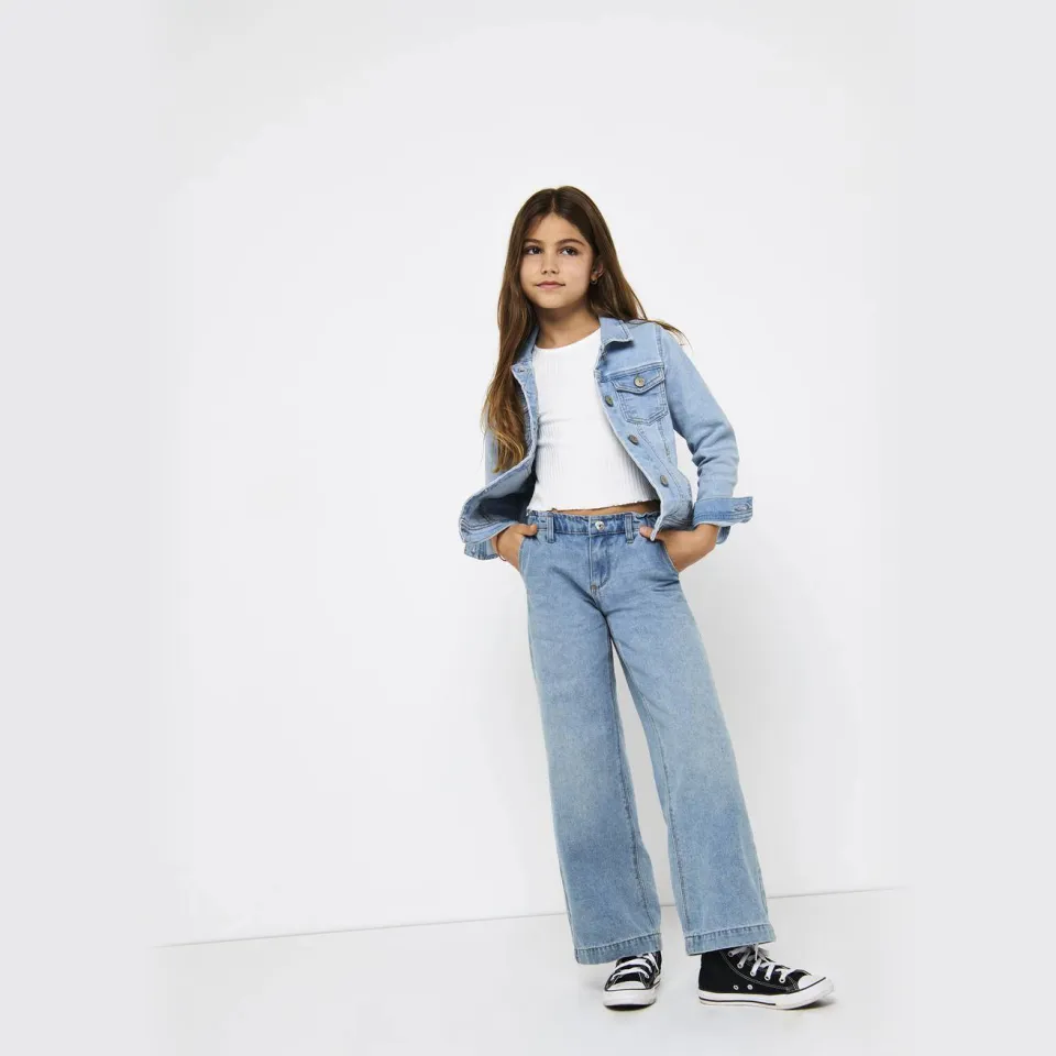 Only KIDS ONLY GIRL wide leg jeans KOGCOMET light blue denim