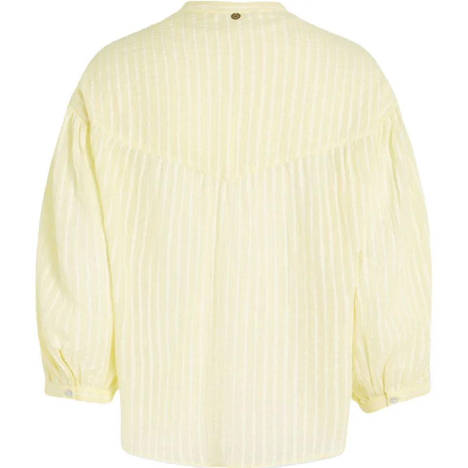 Circle Of Trust gestreepte blouse lichtgeel geel, foto 5