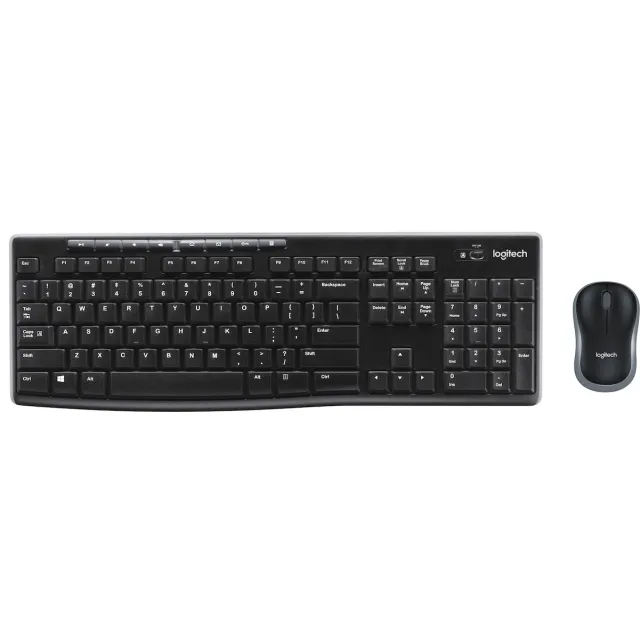Logitech MK270 Draadloos Toetsenbord en Muis QWERTY Toetsenbord Zwart