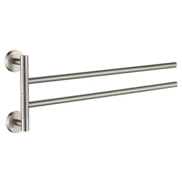 Plieger Handdoekhouder Plieger Vigo 2-arms RVS Brushed RVS geborsteld