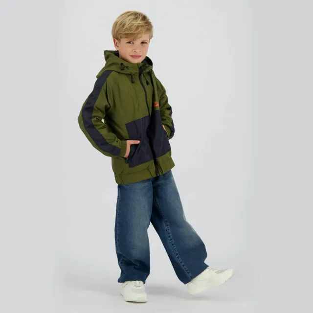 Vingino tussenjas groen Armygroen/donkerblauw
