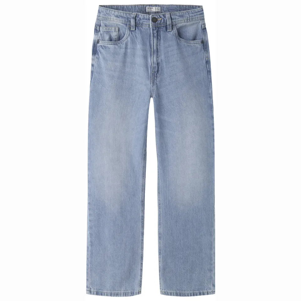 NAME IT KIDS loose fit jeans light blue denim, foto 2