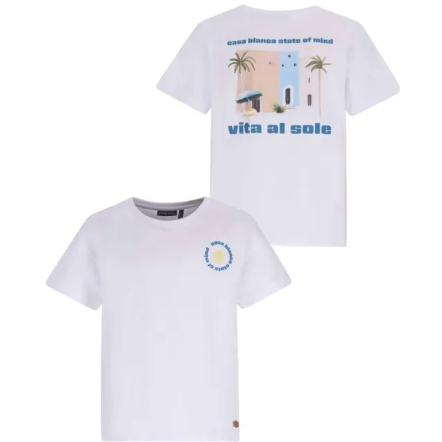 Like Flo T-shirt met backprint wit, foto 2