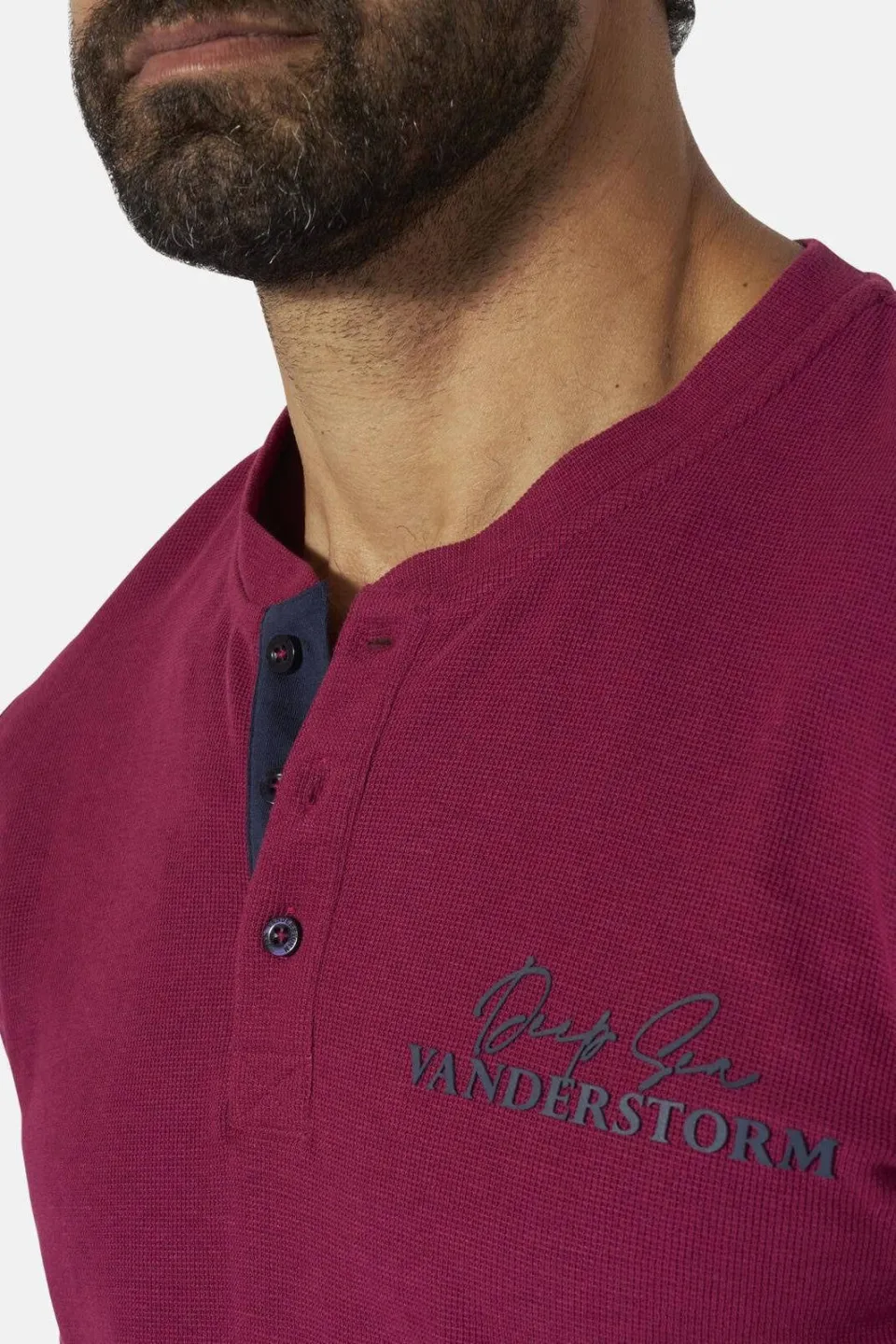 Jan Vanderstorm Gortan T-shirt donkerrood, foto 6