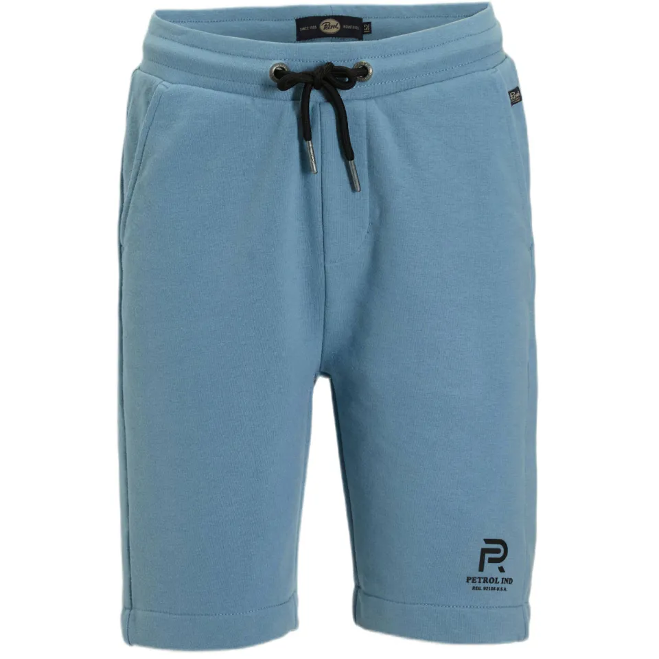 Petrol Industries regular sweatshort lichtblauw, foto 2