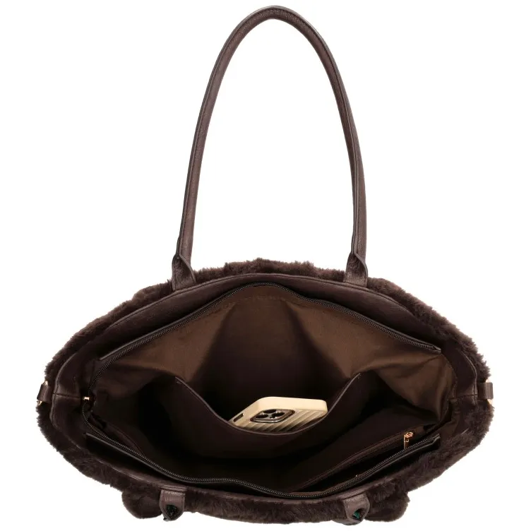 Charm London Dubai Deluxe shopper donkerbruin, foto 4