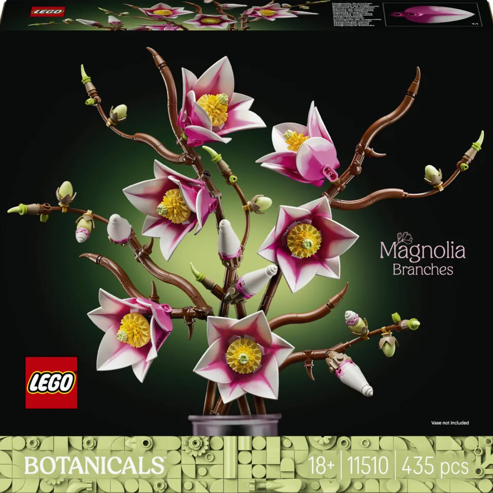 Lego Botanical Collection Magnoliatakken Bloemen Set 11510, foto 3